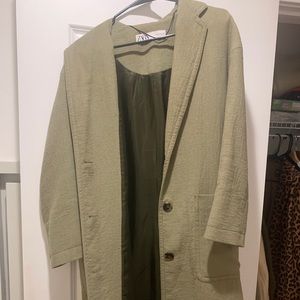 Zara sage/olive coat